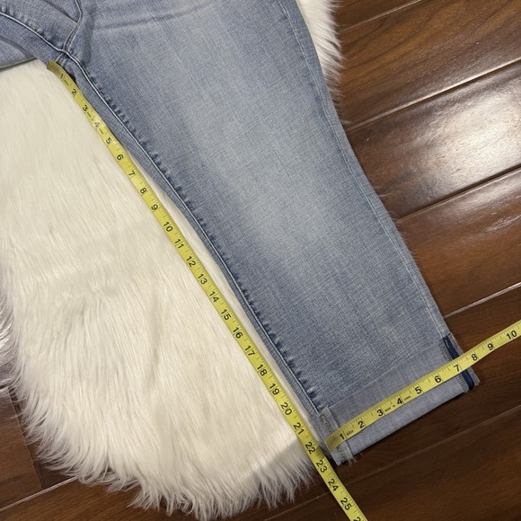 Liverpool Women's Size 16 / 33 Charlie Cuffed Crop Skinny Denim Jeans - Picture 5 of 9